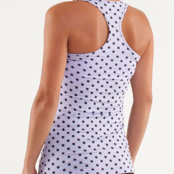 Lululemon Cool Racerback High Noon Dot Lilac / Black - Picture 2 of 2